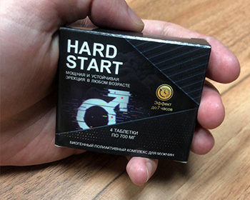 Капсулы hardstart для потенции в руке у мужчины